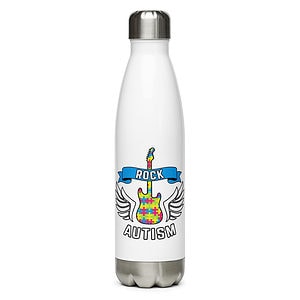 Stainless Steel Water Bottle White 17Oz Front 62F96360E1772