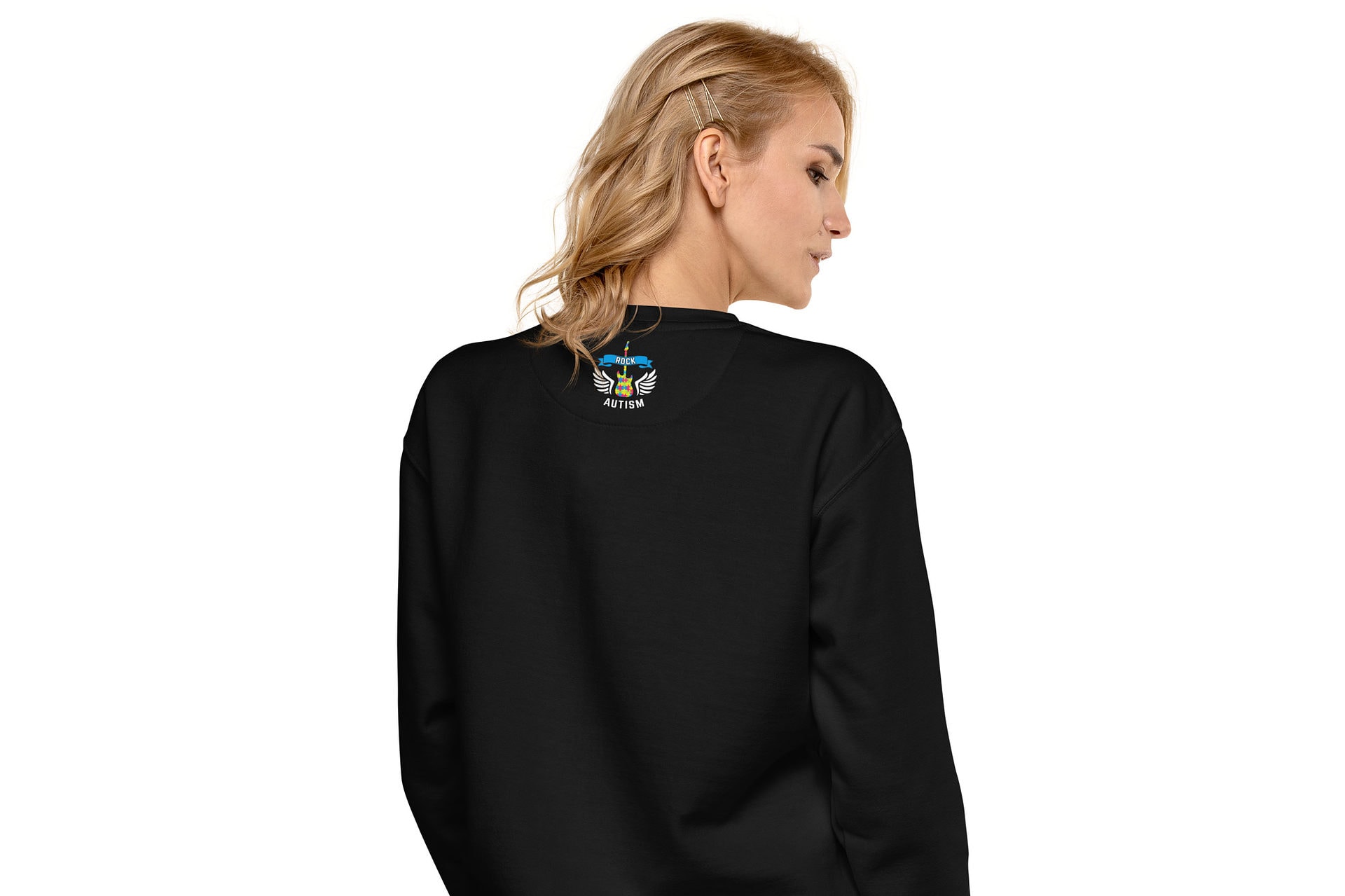 Unisex Premium Sweatshirt Black Back 62F966A608692
