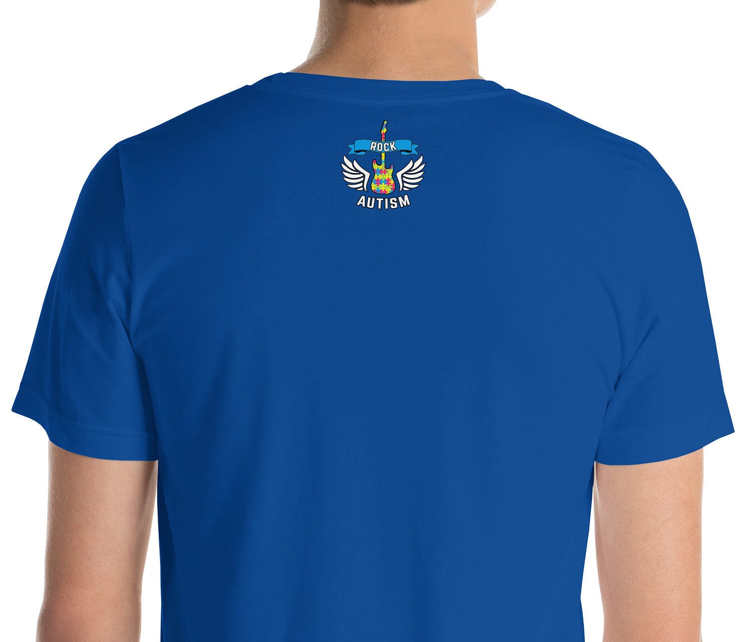 Unisex Staple T Shirt True Royal Zoomed In 62F9513918339